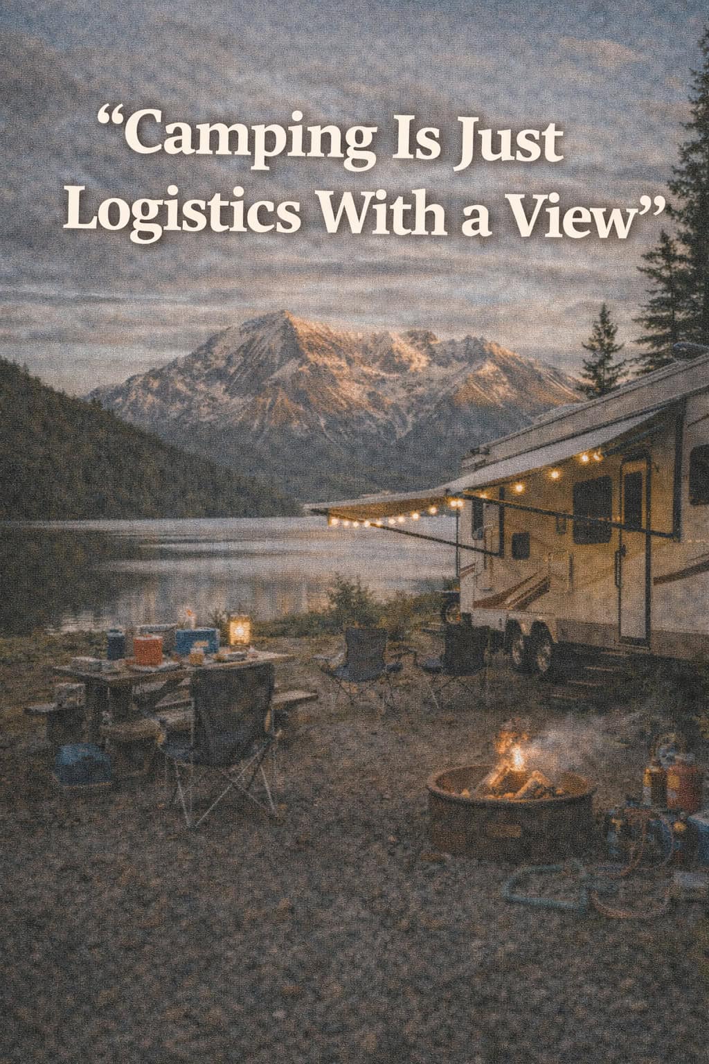 Camping Is Just Logistics With a View