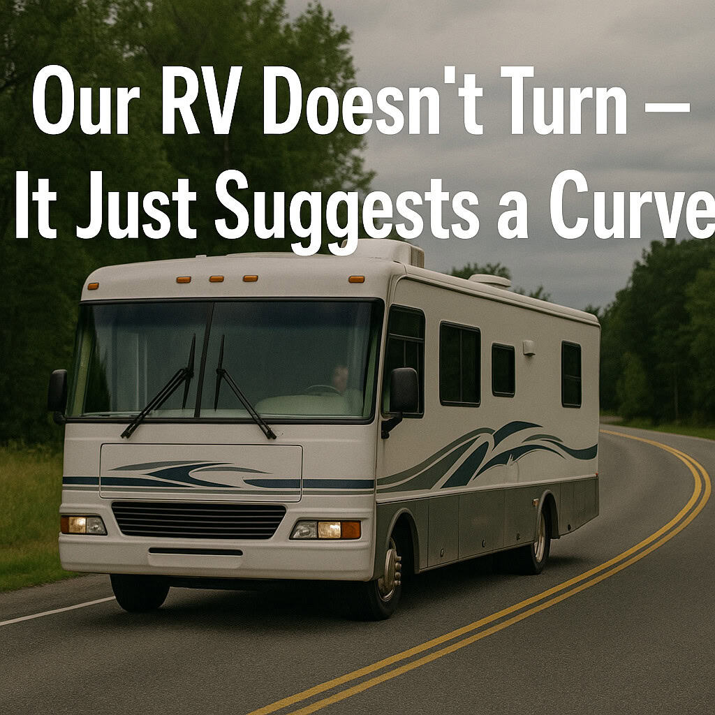 Our RV Doesn’t Turn — It Just Suggests a Curve.