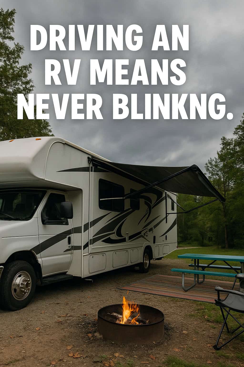 Driving an RV Means Never Blinking.