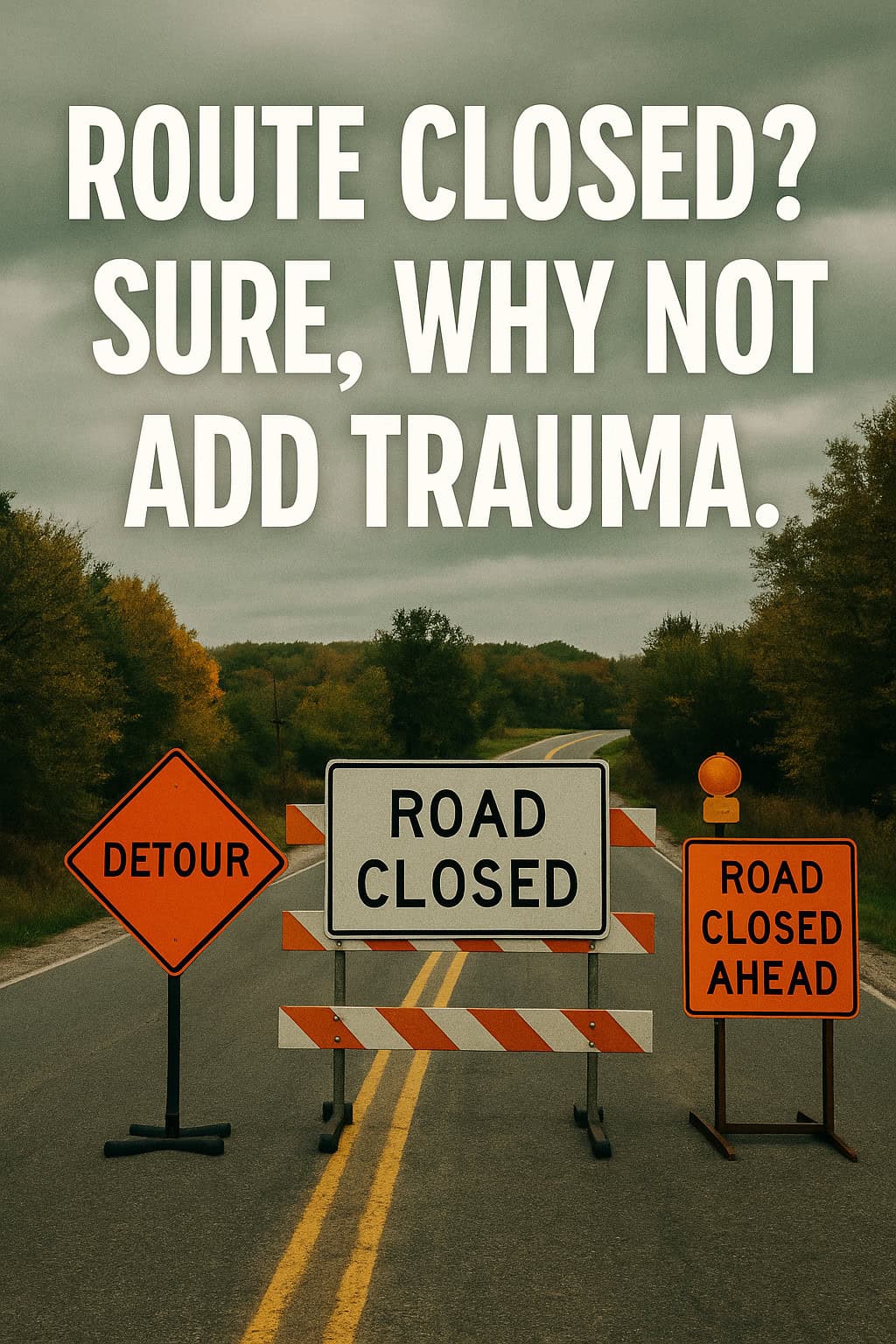 Route Closed? Sure, Why Not Add Trauma.