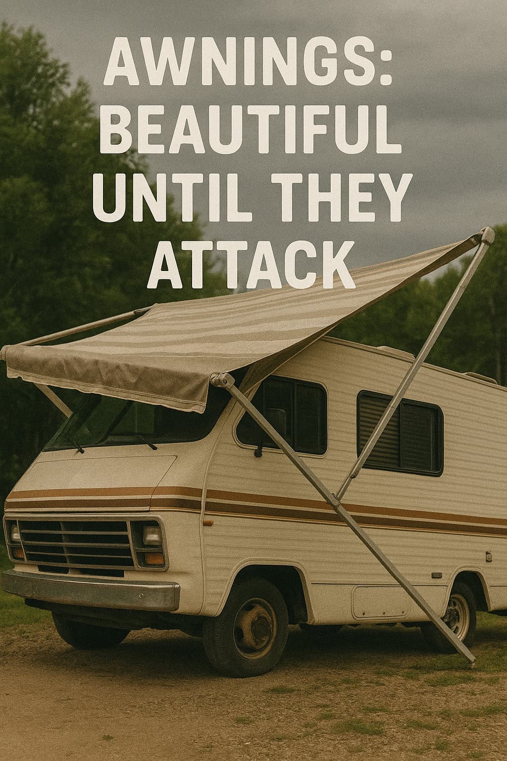 “Awnings: Beautiful Until They Attack.”