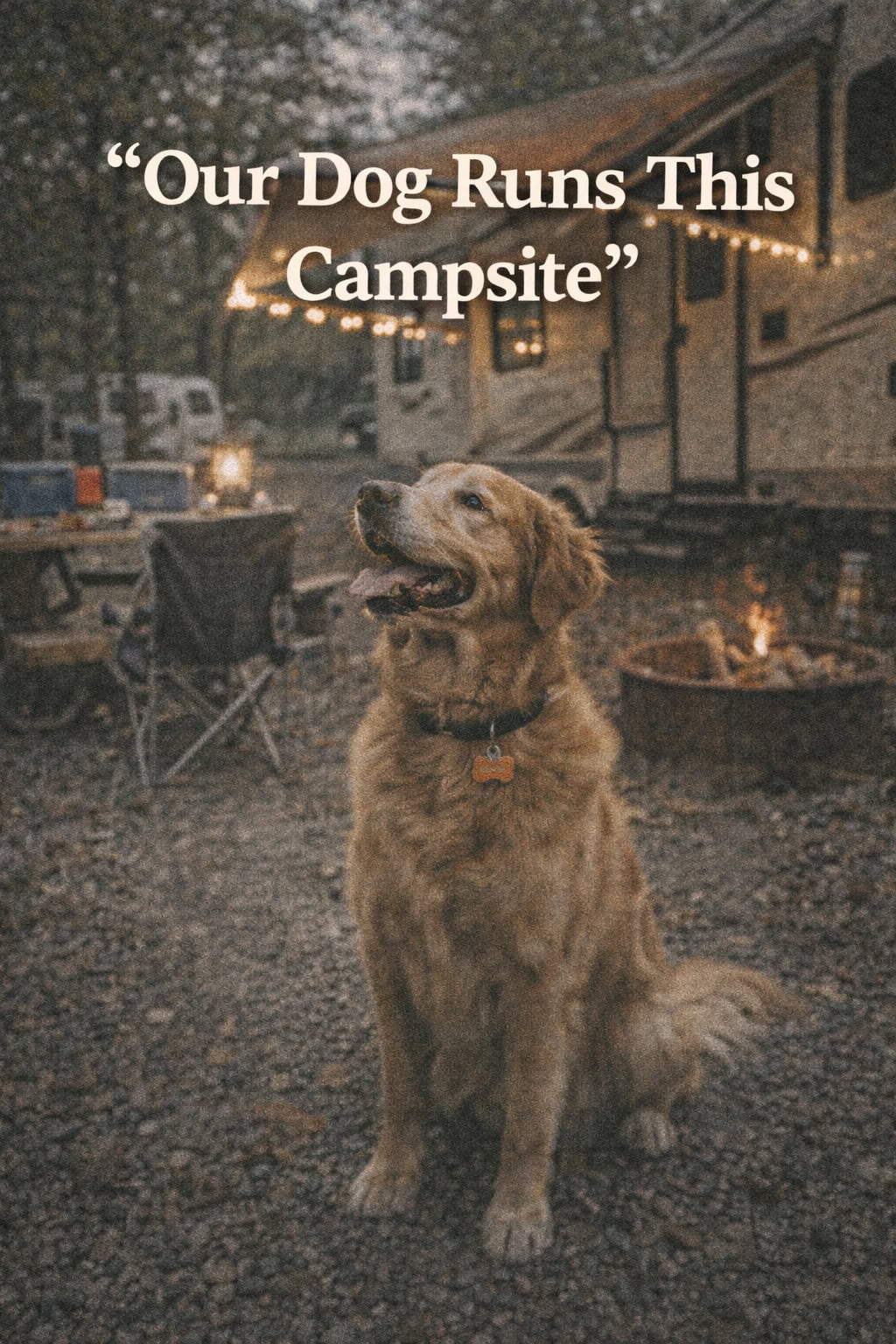 Our Dog Runs This Campsite