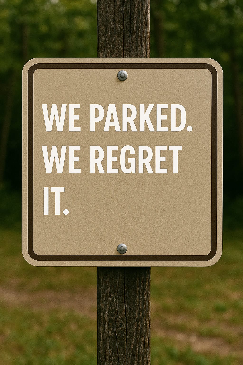We Parked. We Regret It.