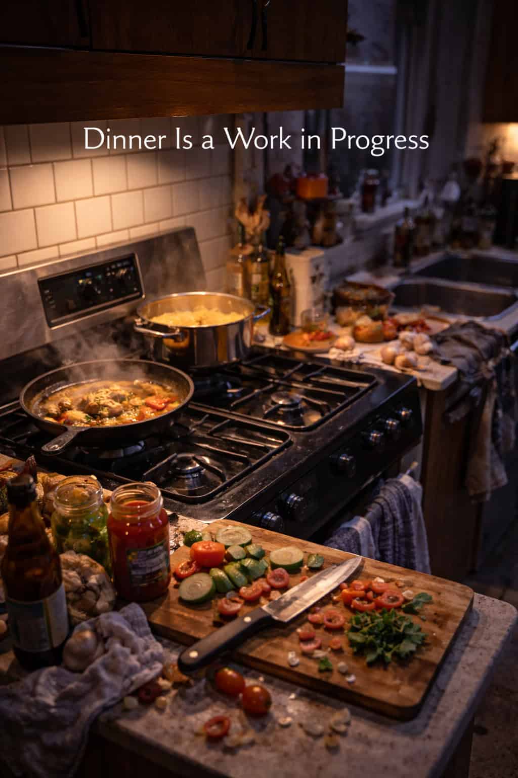 Dinner Is a Work in Progress