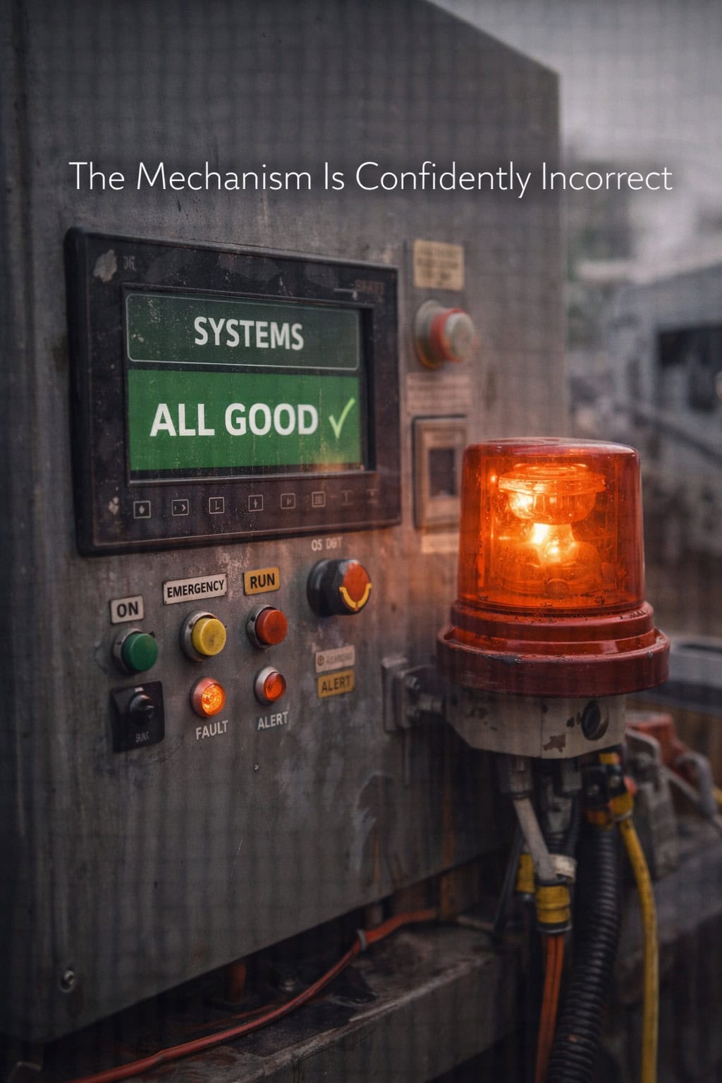 The Mechanism Is Confidently Incorrect