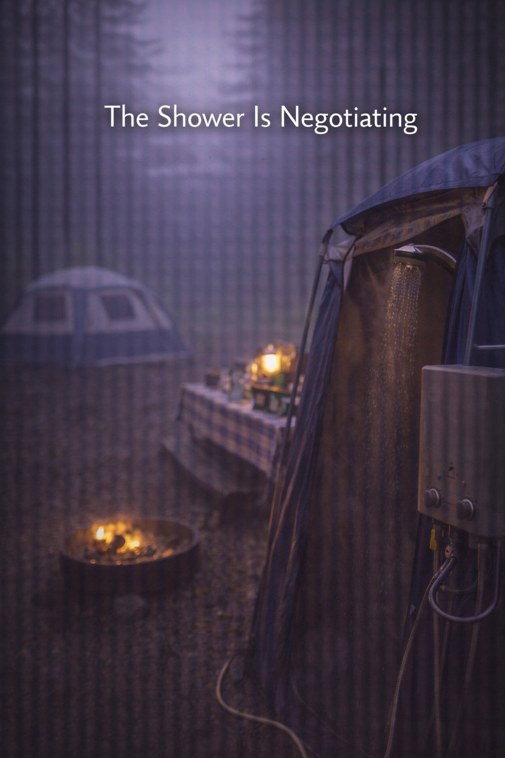 The Shower Is Negotiating