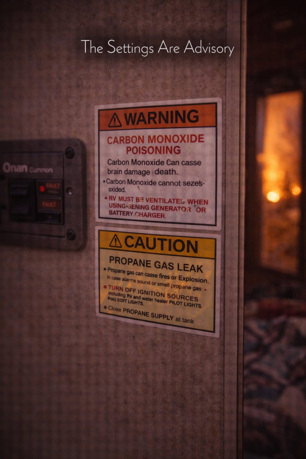 The Settings Are Advisory