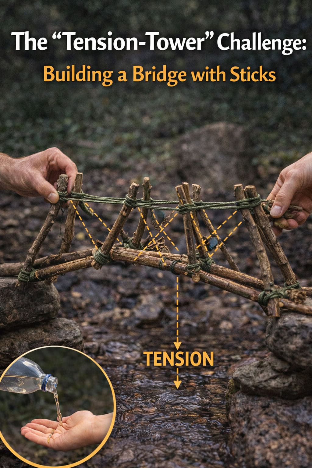 The "Tension-Tower" Challenge: Building a Bridge with Sticks