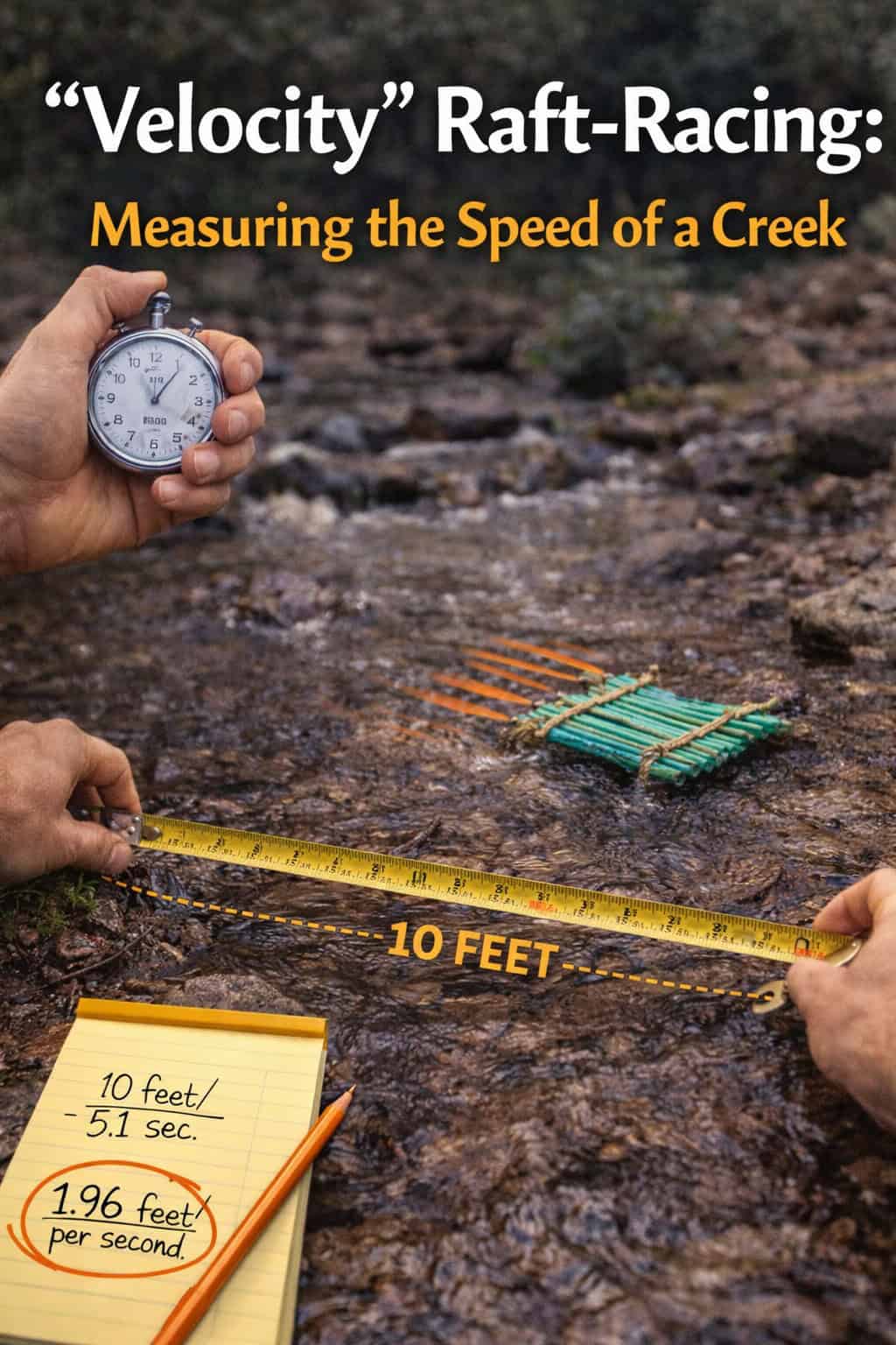 "Velocity" Raft-Racing: Measuring the Speed of a Creek