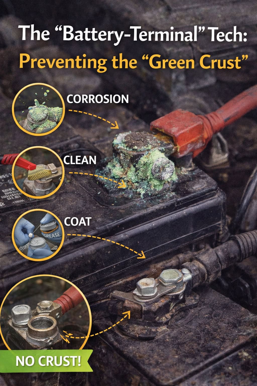 The "Battery-Terminal" Tech: Preventing the "Green Crust"