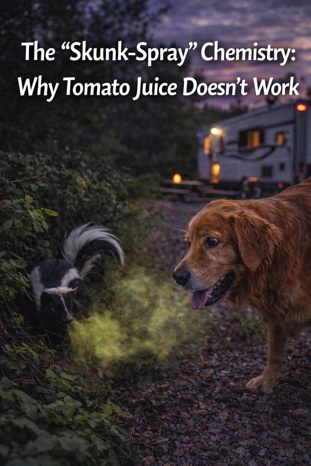 The "Skunk-Spray" Chemistry: Why Tomato Juice Doesn't Work
