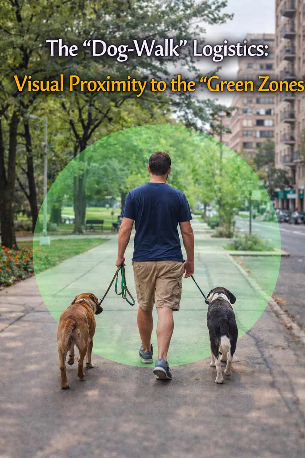 The "Dog-Walk" Logistics: Visual Proximity to the "Green Zones"