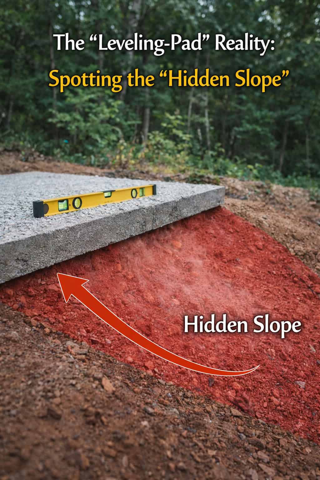 The "Leveling-Pad" Reality: Spotting the "Hidden Slope"