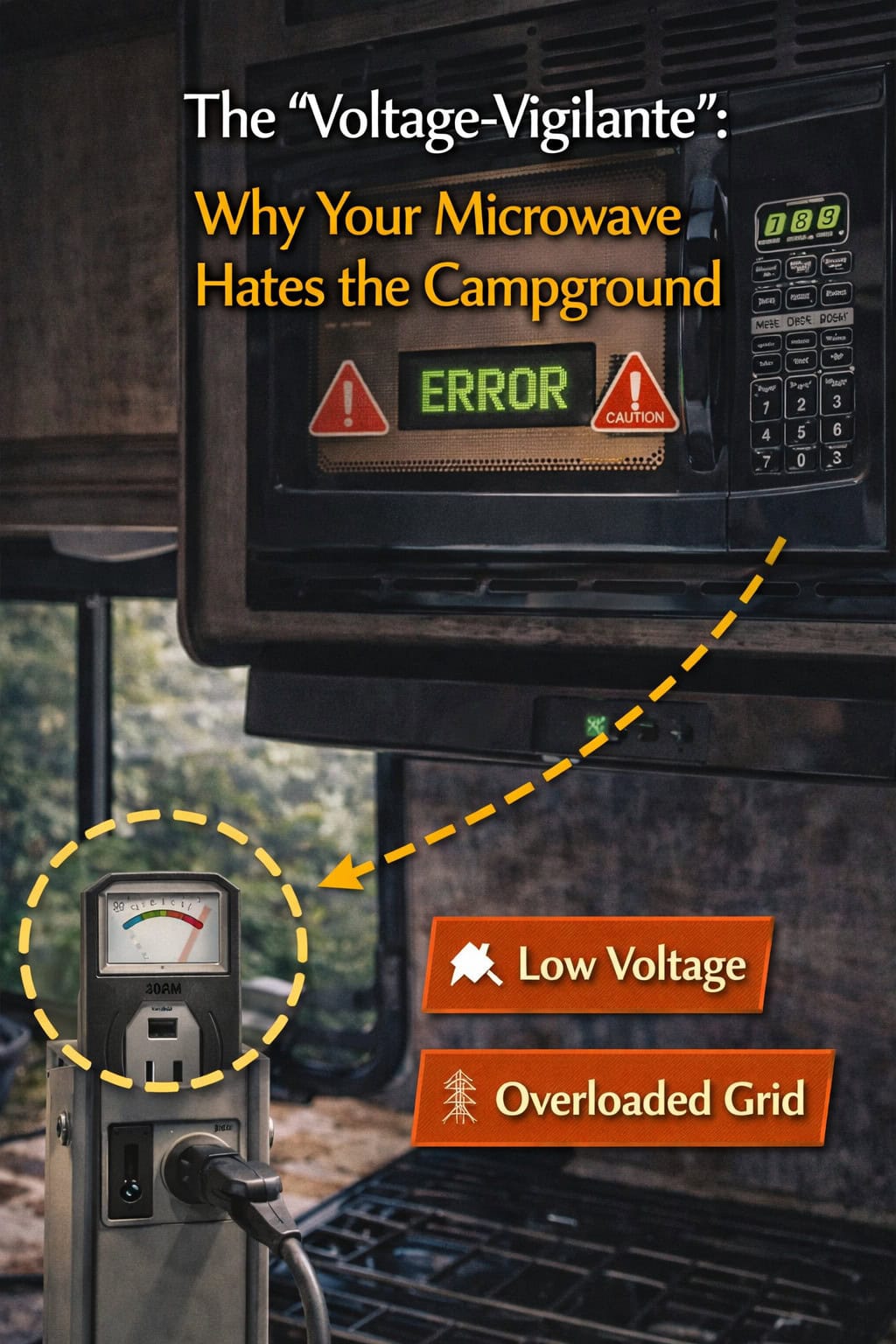 The "Voltage-Vigilante": Why Your Microwave Hates the Campground