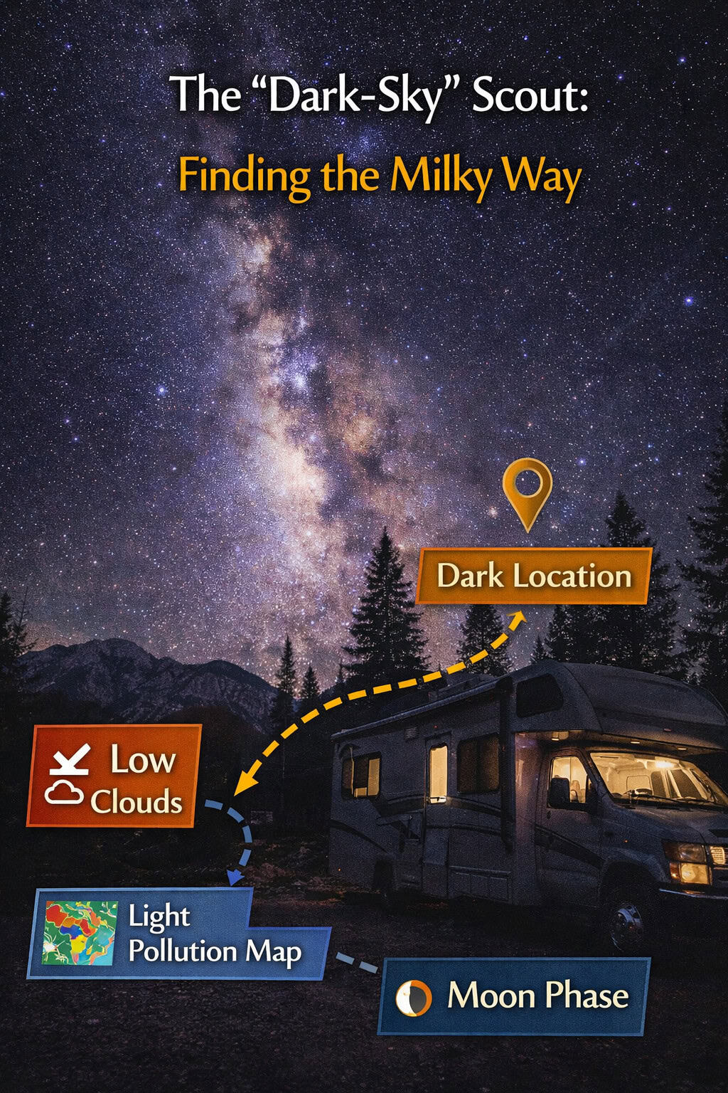 The "Dark-Sky" Scout: Finding the Milky Way