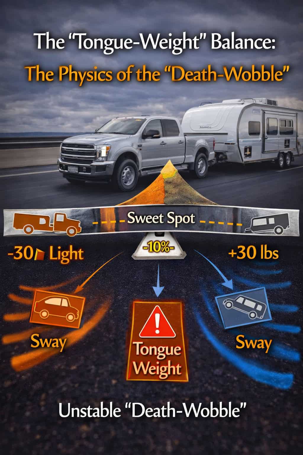 The "Tongue-Weight" Balance: The Physics of the "Death-Wobble"