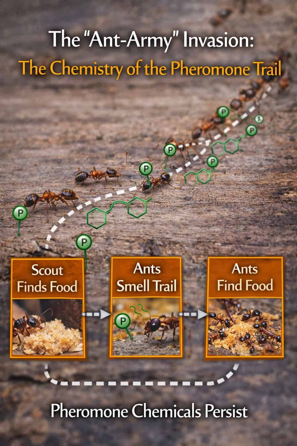 The "Ant-Army" Invasion: The Chemistry of the Pheromone Trail