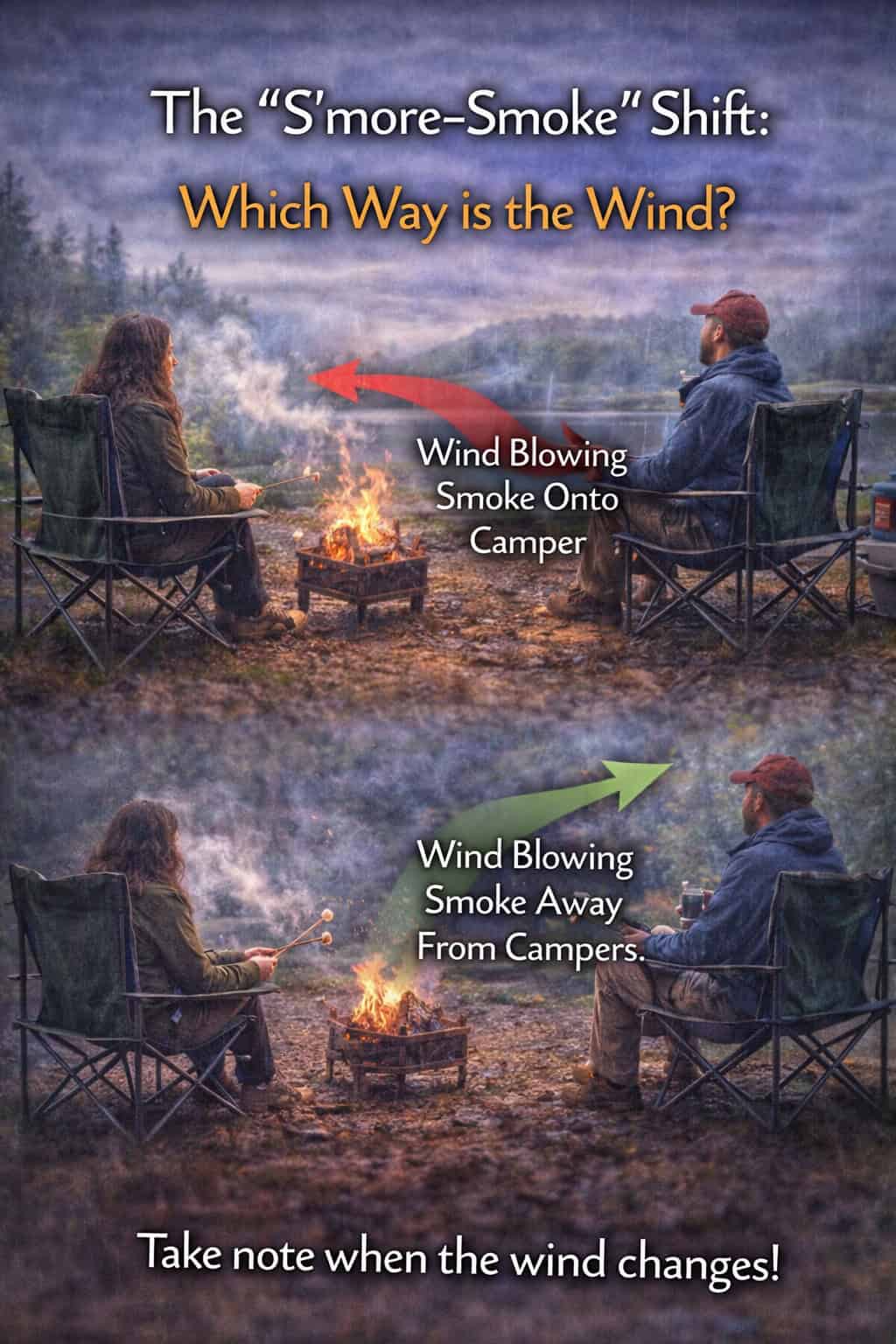The "S'more-Smoke" Shift: Which Way is the Wind?