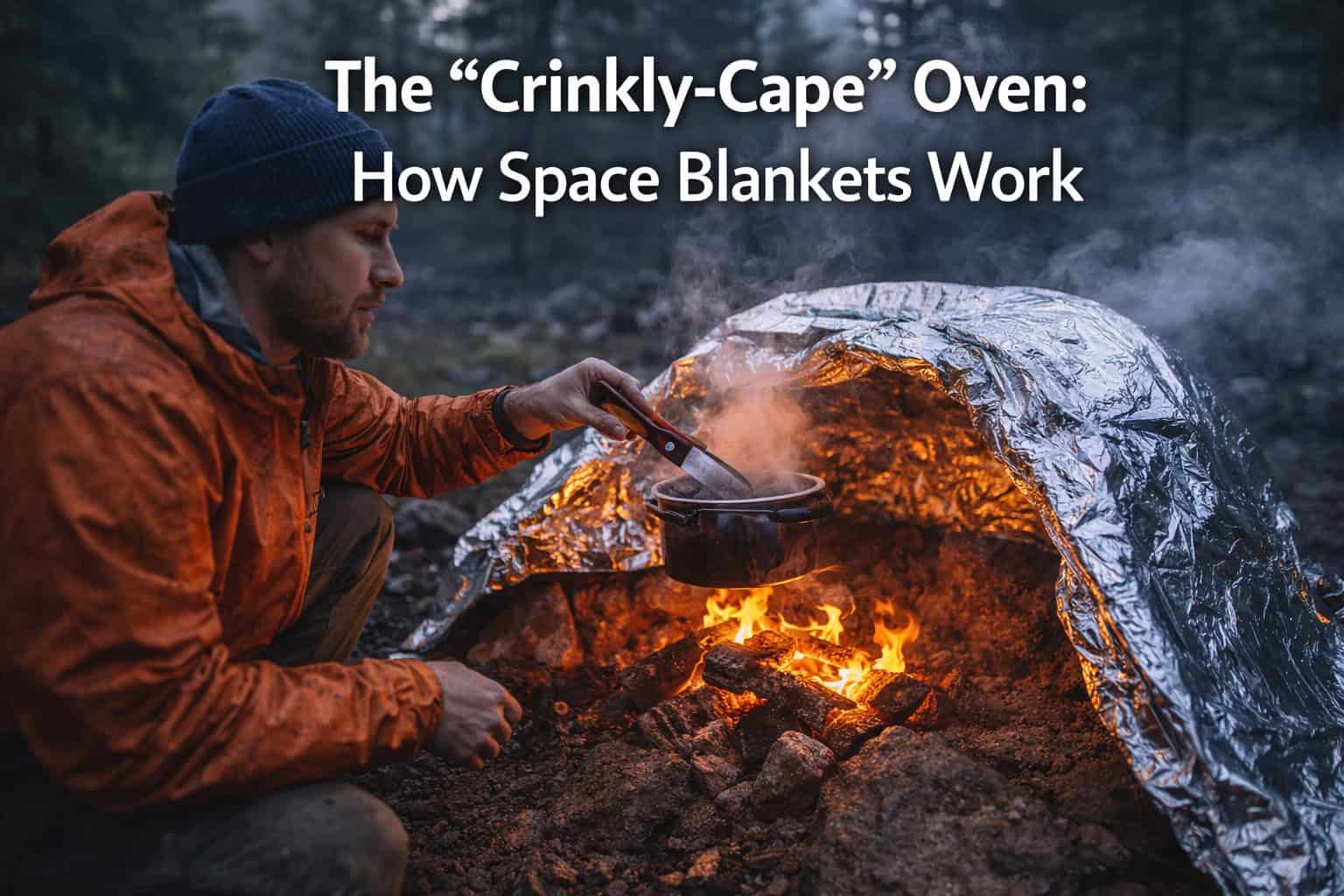 The "Crinkly-Cape" Oven: How Space Blankets Work