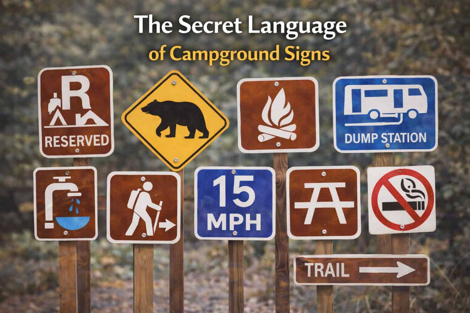 The Secret Language of Campground Signs