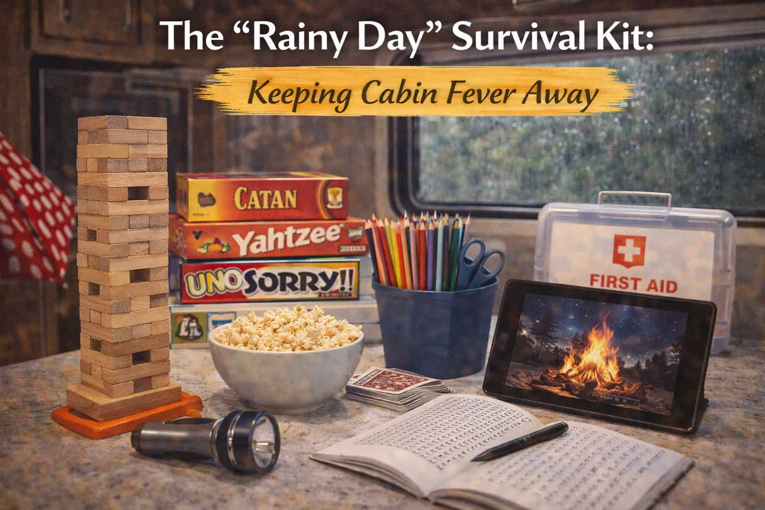 The "Rainy Day" Survival Kit: Keeping Cabin Fever Away