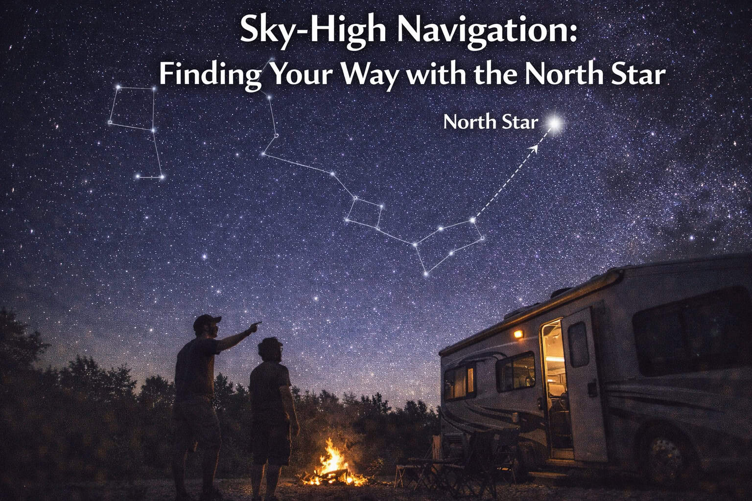 Sky-High Navigation: Finding Your Way with the North Star