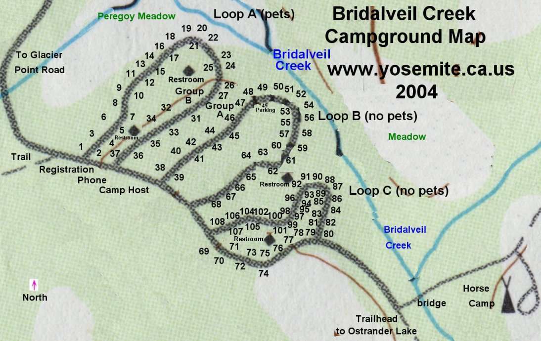 Bridalveil Creek Campground