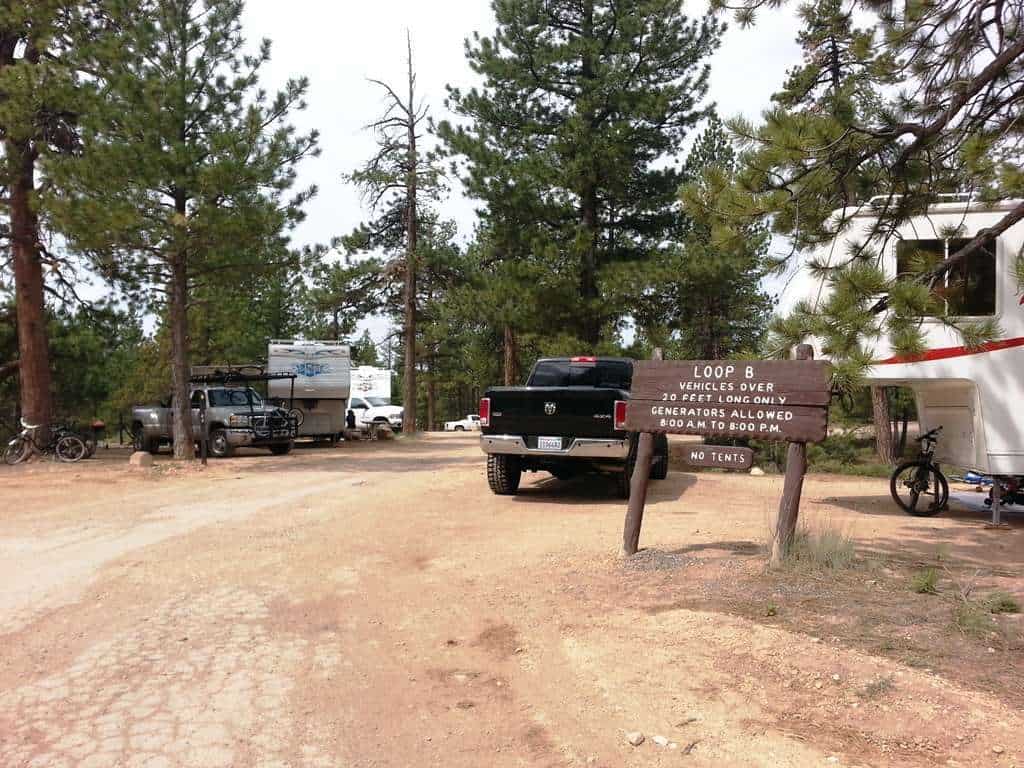 North Campground Bryce Canyon National Park