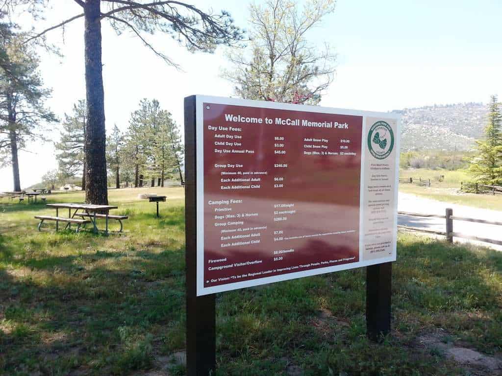 McCall Memorial Equestrian Park Campground