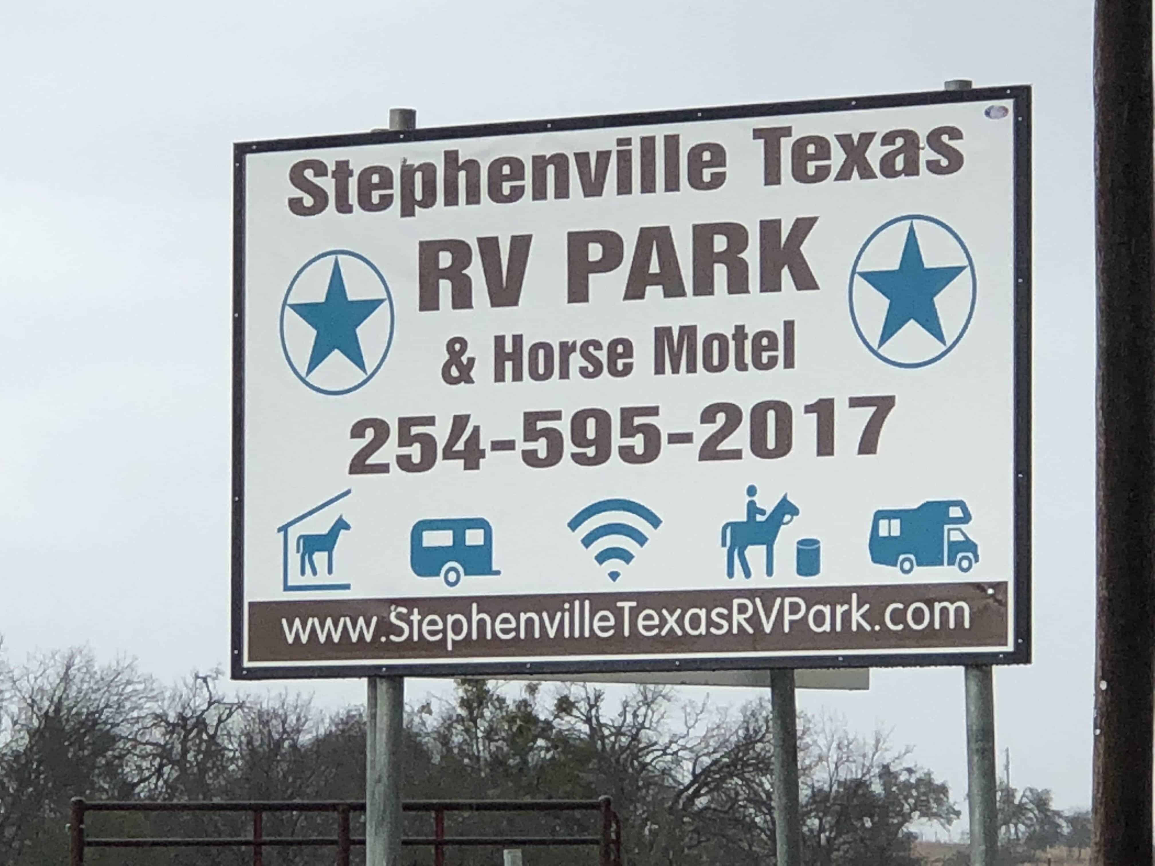Stephenville Texas RV Park and Horse Motel